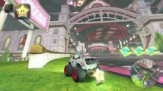 Trick your way to the top of the gate! [Yoshi | Baby Blooper] Free-Roam | Mario Kart World #dpn