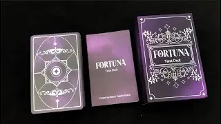 [타로카드] 포르투나 퍼플 타로카드 언박싱/ Fortuna Tarot Amethyst Anima Flip Through