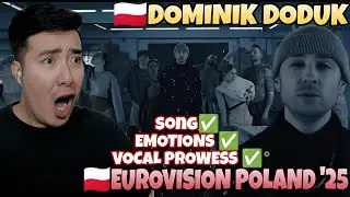 🇵🇱 Dominik Dudek - Hold The Light | Eurovision POLAND 2025 | REACTION