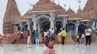 UAE Temple Minivlog - Abu Dhabi Baps Hindu Temple (Mandir)🛕#Baps #temple #hindu #bts
