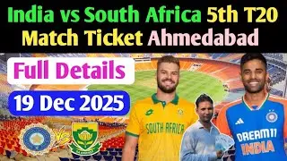 How To Book India vs South Africa T20 Match Ticket Ahmedabad 19 December 2025
