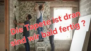 Baustellenupdate#10 Wand bauen und fertig Tapeziert?