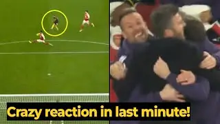 Carrick&rsquo;s crazy reaction after Cunha&rsquo;s last-minute goal against Arsenal