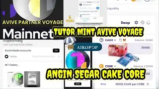 CAKE CORE TUTORIAL CONNECT WALLET LFG SWAP DAN TUTORIAL MINTING NFT AVIVE VOYAGE