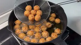 Crispy Fried Rice Balls, 10-Minutes Recipe, Easy to Cook