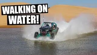 Прыгаем по воде в ПУСТЫНЕ! Вторжение RZR и X3 UTV!