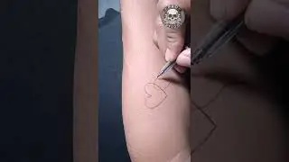 Lovers Heart Tattoo | Heartbeat ❤️ #shorts #tattoo #heart
