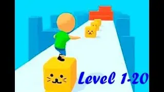 Cube Surfer! Game Play Level 1 - 20