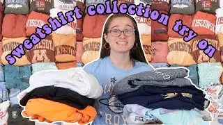 sweatshirt collection try on haul *updated*
