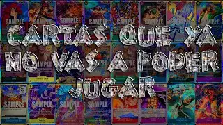 TODAS las CARTAS que ROTAN en 2026 Y los DECKS del META GAME más AFECTADOS 😭 One Piece TCG