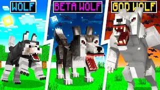 Улучшение BABY WOLF до BODY WERWOLF в Minecraft
