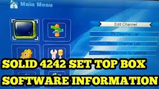 SOLID HDS2-4242 NEW MPG4 SET TOP BOX SOFTWARE INFORMATION