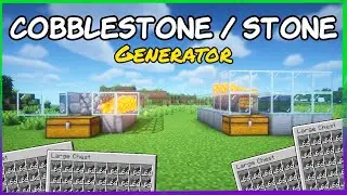 Cobblestone / Stone Generator - Minecraft Build Tutorial