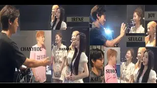 IRENE SEULGI JOY visit SUHO KAI CHANYEOL backstage at  SMTOWN25 !! 💎💖✨ #exo #redvelvet #smtown