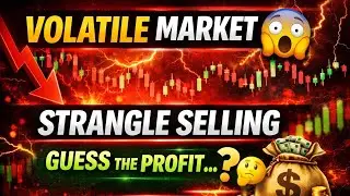 🔥 Volatile Market Live option Selling 😱 Strangle Selling strategy option hedging strategy 