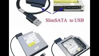 SLIMLIME / SLIM - SATA to USB 3.0 Cable, connect laptop optical drive externally