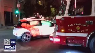 Concerns mount after self-driving car crashes with fire truck