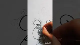 Kalamkari Painting 🎨🖌️|Traditional art of Kalamkari| Kalamkari Peacock 🦚#canvaspainting #kalamkari