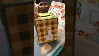 Fall craft Kleenex box cover #homestead #urbanhomestead #crafts #falldecor