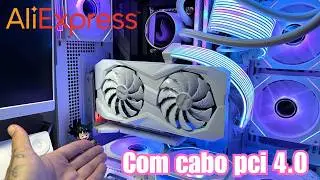 Instalei um SUPORTE VERTICAL GPU PCI 4.0 | Unboxing + Testes