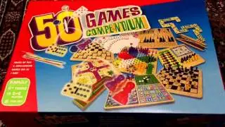 Games 50 Games Compendium Family Chess Draughts Ludo Bowling Cards ETC Unboxing Tesco UK 2016