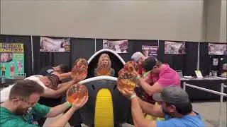 Voice of Frieza Linda Young inside the Frieza Hover pod
