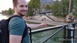Pont des Arts Love Locks Bridge and The Louvre 4K Walking Tour