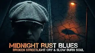 Midnight Rust Blues | Broken Streetlight Cry & Slow Burn Soul#BluesMusic#LateNightVibes#SoulfulBlues
