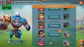 Lords mobile limited challenge: bloodlust stage 5 | grim wolf stage 5 | fenrir stage 5