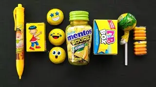 ASMR Candy Unboxing | Toy Box Surprise, Giant Lollipop, Sour Mentos, Rainbow Gum