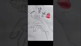 baby holding father's finger drawing easy❤️#art #drawing #shortsviral