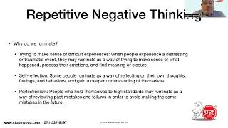 Repetitive Negative Thinking and OCD | Anxiety Disorder | Mental Health Awareness | OCD Treatment