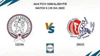 Match 5 - CZE vs GRE | Highlights | ECI Czechia | 29 July 2023 | ECI23.098