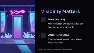 3. Choosing the Best Windows - Holiday Window Projection Setup Guide