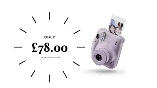Instant film camera | auto exposure and Built in selfie lens | instant credit card size photos