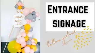 HOW TO|ENTRANCE SIGNAGE |SUMMER BALLOONS |BABYSHOWER BALLOONS |Time -Lapse Tutorial neapartydeko 📍🇩🇪