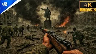 Battle for Red Square in Stalingrad 1942 | [4K 60FPS] Gameplay - Call Of Duty 2003