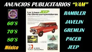 PUBLICIDAD RETRO IMPRESA DE LOS MODELOS V.A.M. MEXICO