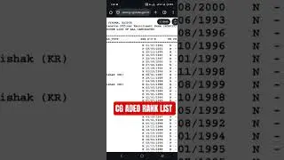 CG ADEO EXAM RANK LIST 2025 #cgvyapam #adeo #adeaoexam #cgadeo #result #ranklist