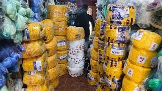 ଓଡିଶା ମାଛ ଧରିବା 🎣 ଜାଲୋ ଦୋକାନ ହୋଲସେଲ/ Sarkar Fish Net shop wholesale market in odisha#fishingnets 