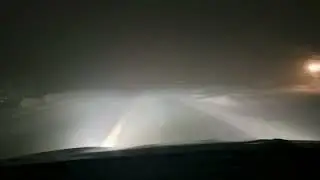 This fog while driving was weird.
