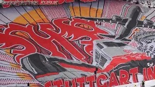 VfB Stuttgart - Bor. M&ouml;nchengladbach - Choreo International - 23/24 - Cannstatter Kurve TV