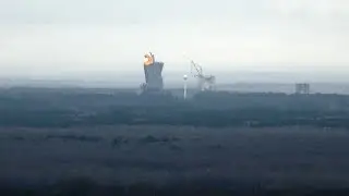 Historic NASA test structures demolished at Marshall Space Flight Center