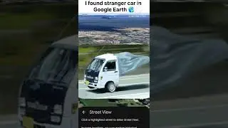 I Found strange car google earth 😱🤯🌍 #googleearth  #shortvideo #yt #cartoon #memes