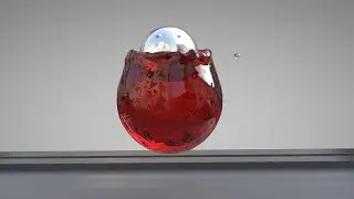 Liquid and System Test 3 😃 Liquid vs Sphere ❤️ C4D4U