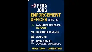 PERA Enforcement Officer Jobs 2025: 112 Vacancies Announced | Salary & Apply Process