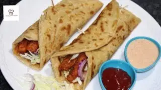 Chicken Chipotle Paratha Roll Recipe By Cooking And Baking Passion | Special Chipotle Sauce Recipe