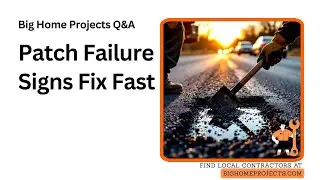 Pothole Patch Sink Signs Water Infiltration Fix