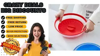 Microwave Splatter Cover Heating Folding Cover Silicone Fresh-keeping Cover Oil-proof Splash-proof
