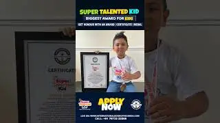 Super Talented Kid Award.        Biggest platform to explore kid's Talent.                Apply Now